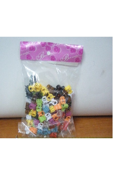 Set 100 clame par, micro, Sandex, multicolor