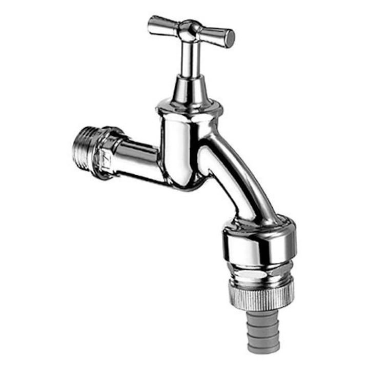 1/2"-os Schell csaptelep BSZ-sel, krómozott, pillangókarral