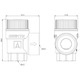 Supapa de siguranta Afriso 1/2'' x 3/4'', 6 bar, pentru instalatii C.W.U.