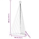 Brad de Craciun cu LED-uri, 570 LED-uri, alb rece, 399 cm