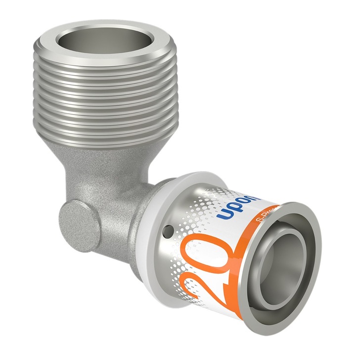 Uponor S-Press Plus külső menetes könyök, 20-R3/4"" külső menettel