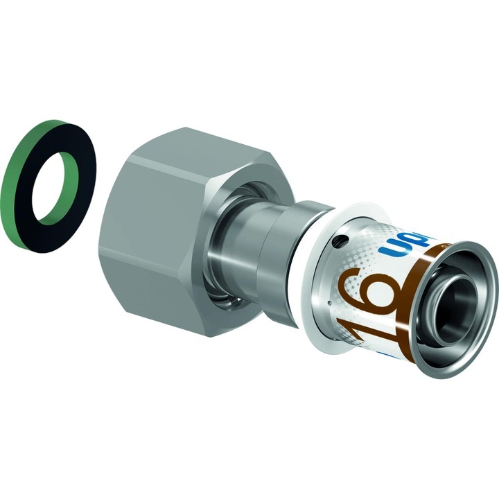 Фитинг, Uponor S-Press Plus, с подвижна гайка, 16-G3/4