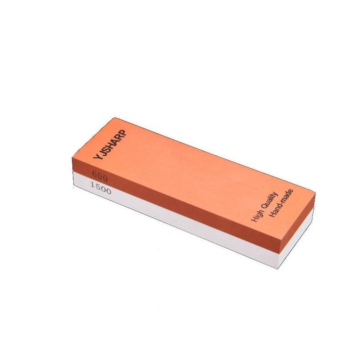Ascutitor manual cu doua fete, 600/1500 grit, 18x6x3cm