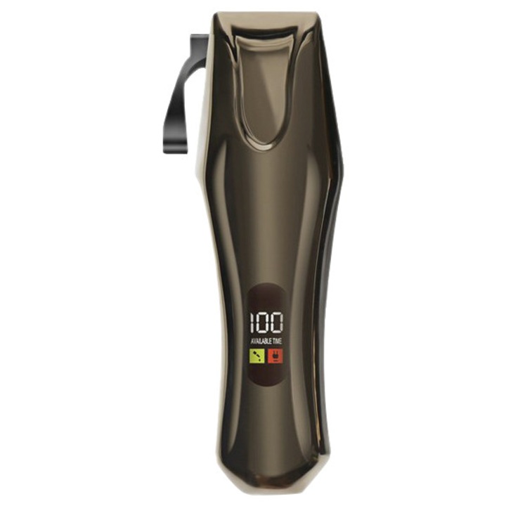 Masina de tuns pentru animale, argintiu, cu lama metalica de rezerva, acumulator 2000mAh, display LED
