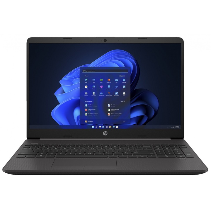 HP 250 G9 laptop, 15,6" HD, Intel® Celeron® N4500 akár 2,8 GHz-ig, 8 GB RAM DDR4 2933, 256 GB SSD, Intel® UHD Graphics, FreeDos, Sötét hamvas ezüst