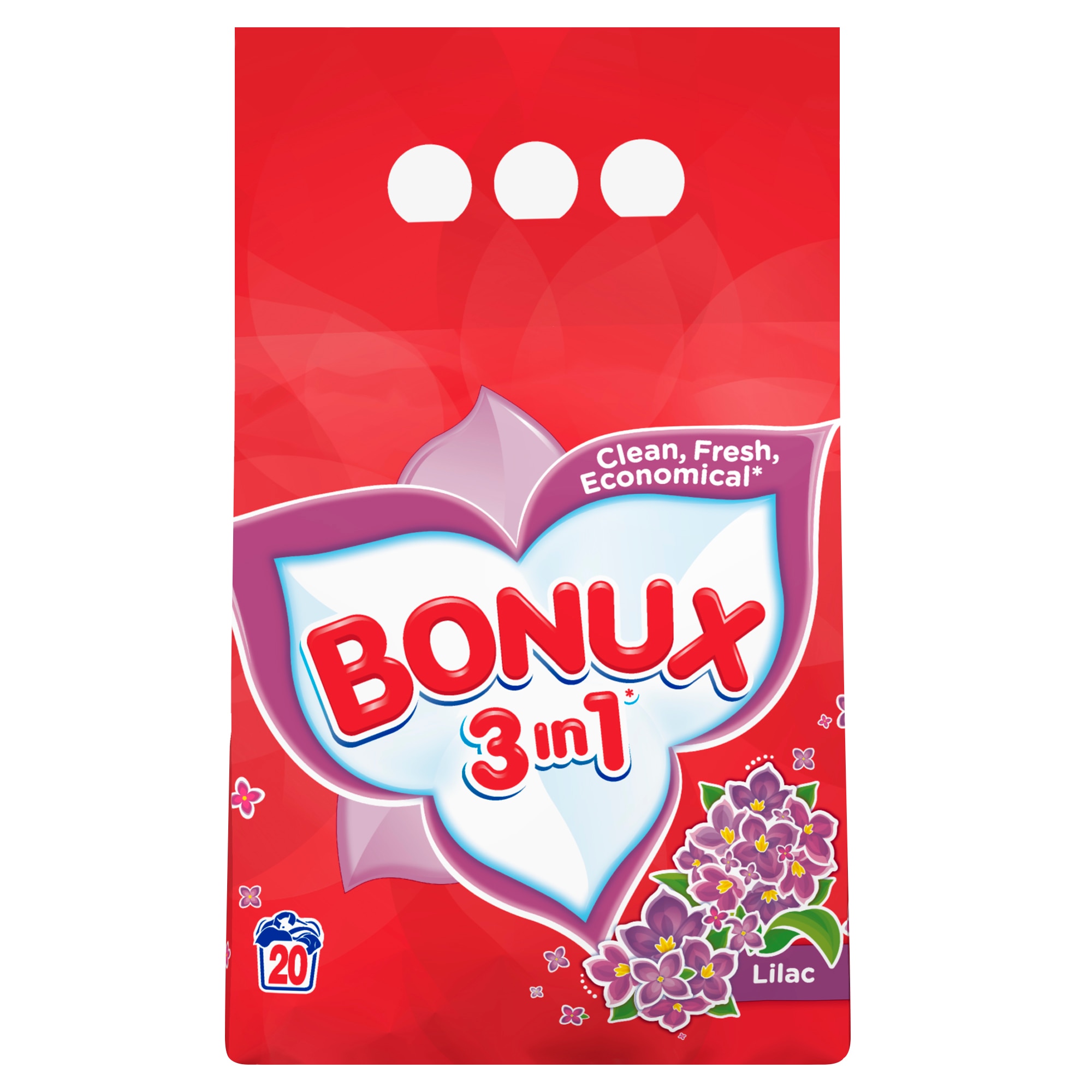 Detergent automat Bonux 3 in 1 Lilac, 2 kg