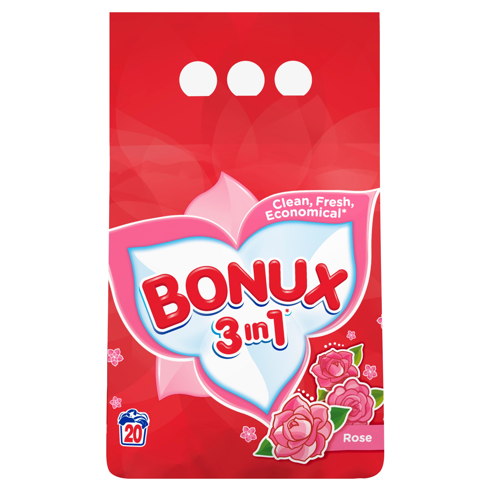Detergent automat Bonux 3 in 1 Fantasia, 2 kg