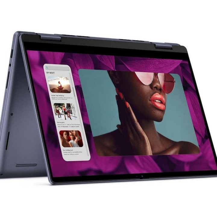 DELL Inspiron 7445 Hybrid laptop (2 az 1-ben), 14" Full HD+ érintőképernyő, AMD Ryzen™ 5 8640HS akár 4.9 GHz-ig, 16 GB RAM DDR5, 512 GB SSD, AMD Radeon 760M, Windows 11 Home, Éjkék