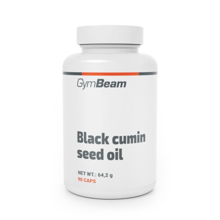 Ulei de seminte de chimen negru, GymBeam, 90 capsule