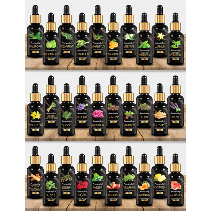 Ulei Esential, 100% Natural, Ulei de Trandafir, Ulei Parfumat cu Petale de Trandafir, Aromaholik, Certificat, Pentru Sauna, Difuzor, Umidificator, Lumanari, Aromaterapie, 30 ml