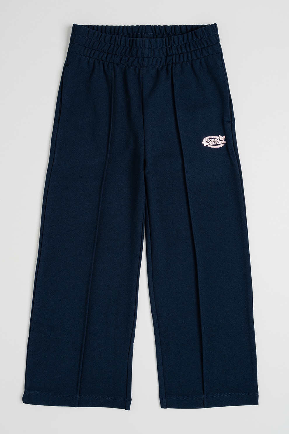 Tommy Hilfiger, Pantaloni cu croiala ampla cu talie elastica, Bleumarin, 164 CM