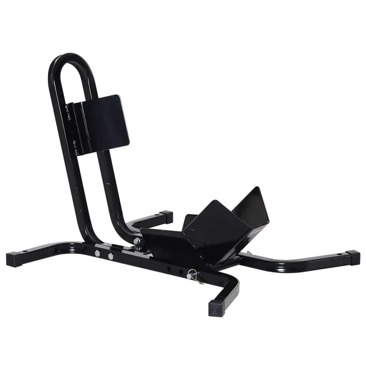 Motorkerékpár keréktámasz, állítható, 250 kg teherbírású, korróziógátló, fekete