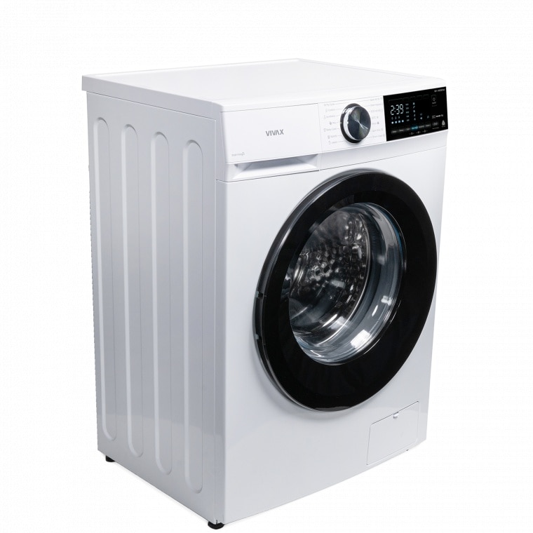 Masina de spalat rufe VIVAX WFL-140816PMI, 8kg, 1400 RPM, BLDC Motor Inverter, Clasa A, Steam Hygiene, Children's sensitive laundry, Eco, Display digital, Control electronic, Stain Magic, Quick Wash, Delay Start, 16 Programe, Alb