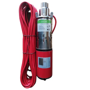Pompa solara de apa submersibila 300W, 24V, ridicare apa 30m, irigat, fantana, gradina, put forat, 3000l/h debit, furtun 1 tol, functionare la panou solar fotovoltaic sau baterii