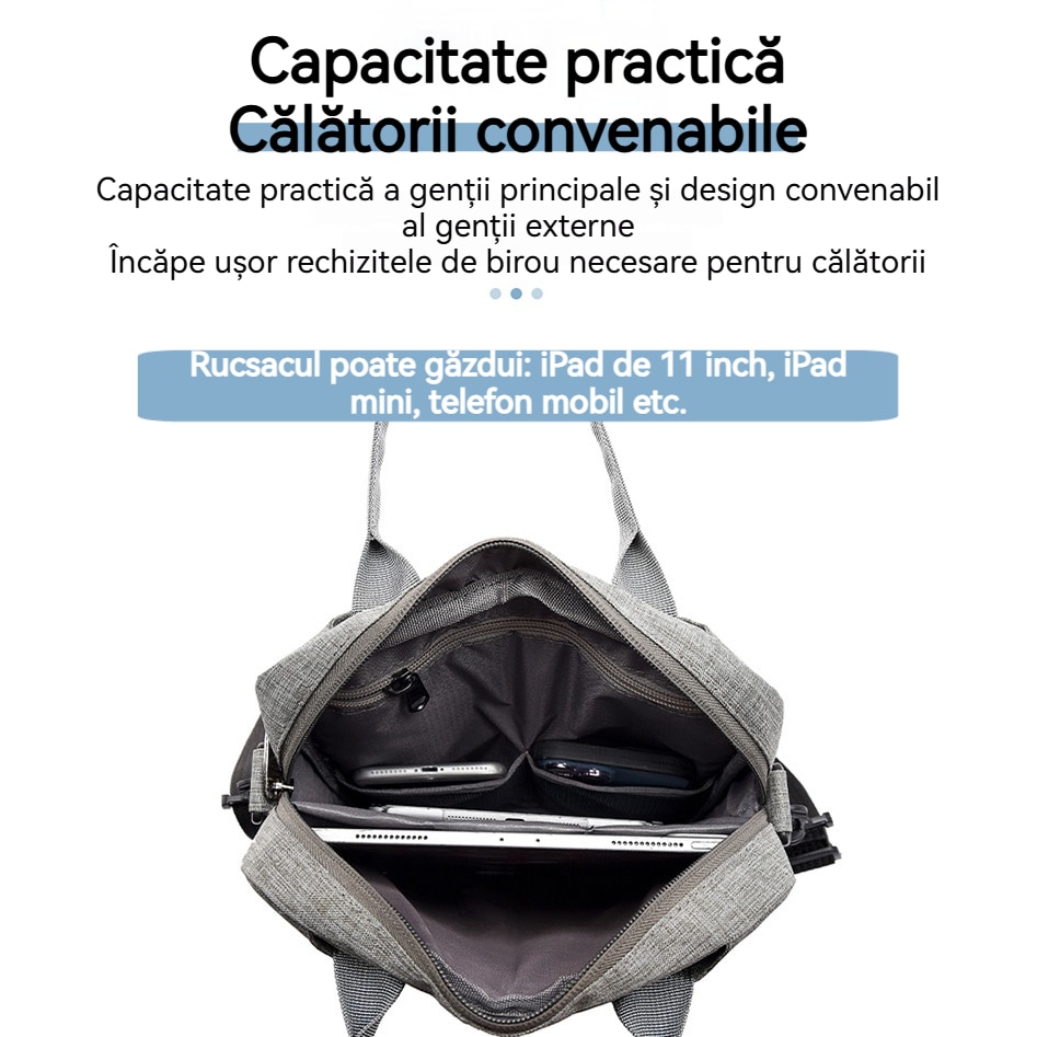 Geanta pentru laptop, Fudisenn, pentru laptopuri de pana la 13 inci, impermeabila, cu maner si curea de umar, fermoar, buzunare multiple, poate fi purtata pe spate, neagra