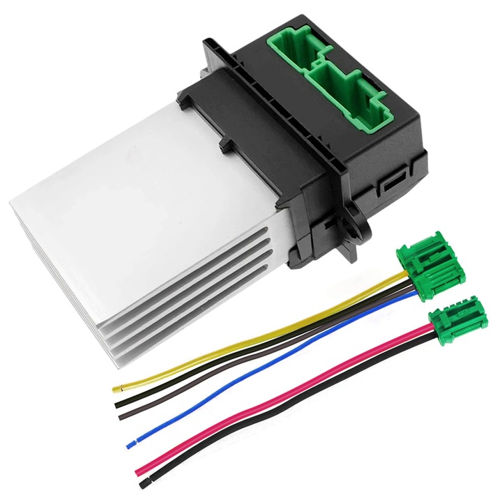 Rezistenta ventilator cabina auto, Beneges, compatibila Renault Megane, Peugeot 107, 207, 607, Citroen C5, C3, C2, dimensiuni standard