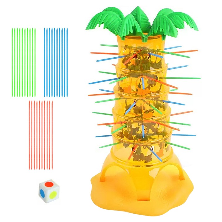 Qipuneky társasjáték, dzsungelállatok, interaktív, családi