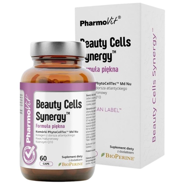 PharmoVit Beauty Cells Synergy™ Formula de frumusete, 60 capsule