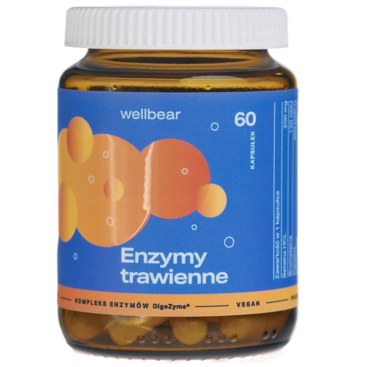 Wellbear Enzime digestive, 60 capsule