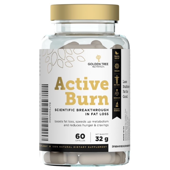 Golden Tree Active Burn, Arzator de grasimi, 60 capsule