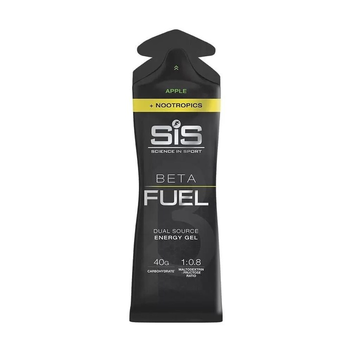 SIS Beta-Fuel + Nootropics Gel energetic cu aroma de mere, 60 ml