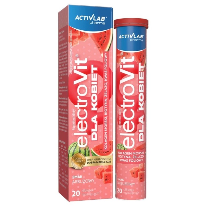 Activlab Pharma ElectroVit nőknek, görögdinnye, 20 pezsgőtabletta