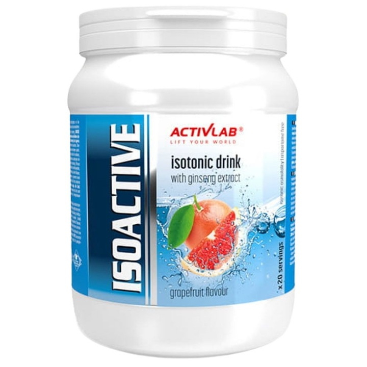 Activlab Isoactive, Elektrolitok + B vitaminok, grapefruit, 630 g