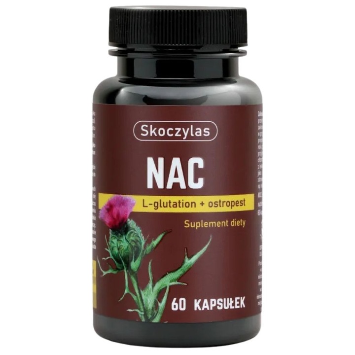 Skoczylas NAC L-glutation, ostropest, 60 capsule