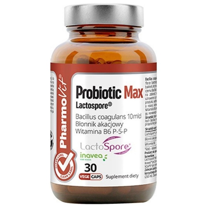 PharmoVit Probiotic Max Lactospore, 30 capsule