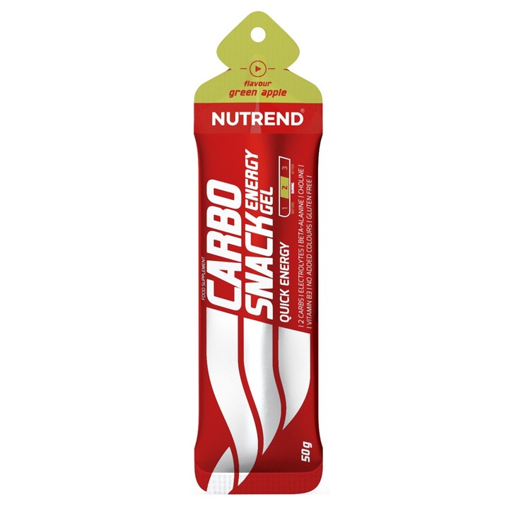 Nutrend Carbosnack (tasak) zöld alma, 50 g