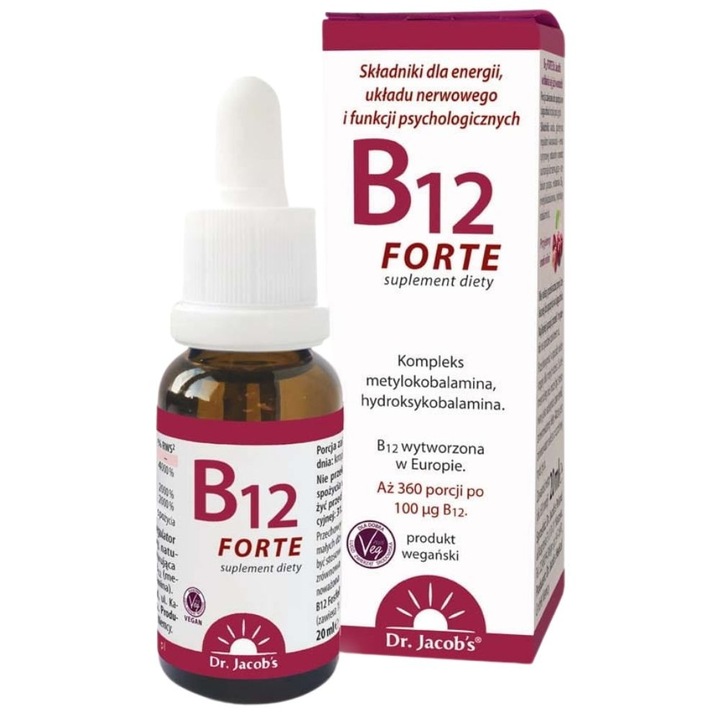 Dr. Jacob's Vitamina B12 Forte, 20 ml