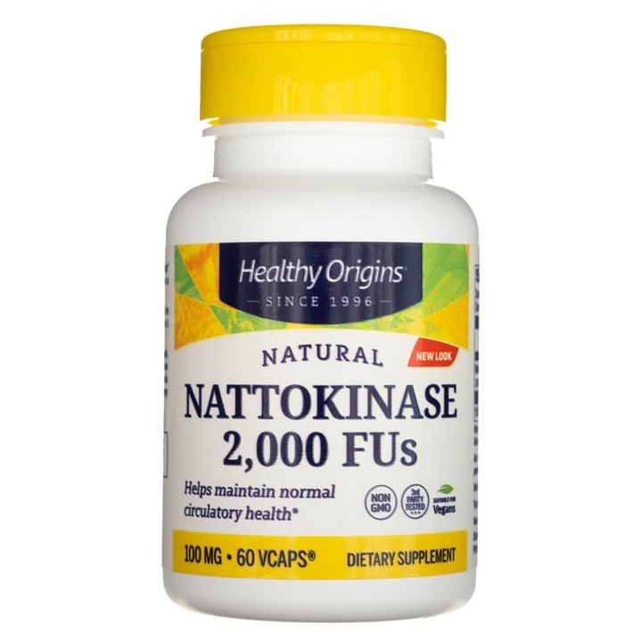 Healthy Origins Nattokinaza 2000 FUs, 60 capsule