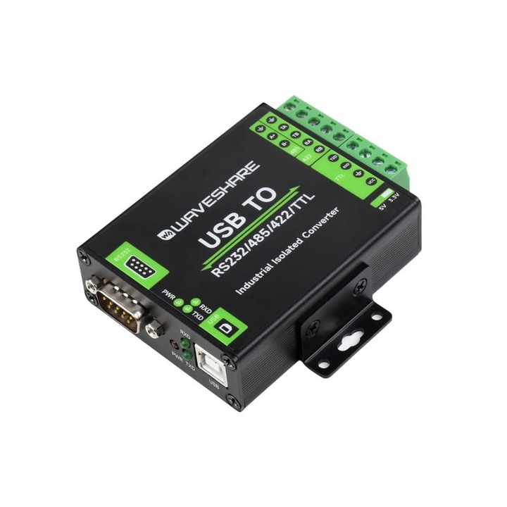 Индустриален конвертор, Waveshare, USB-Rs232/485/422/Ttl, множество интерфейси