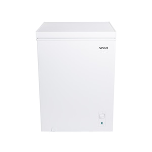 Lada frigorifica VIVAX CFR-143, Capacitate 143L, Clasa E, Conditii extreme -24 grade Celsius, Sistem convertibil - Functie frigider, Termostat reglabil, Cos metalic, H 85cm Alb