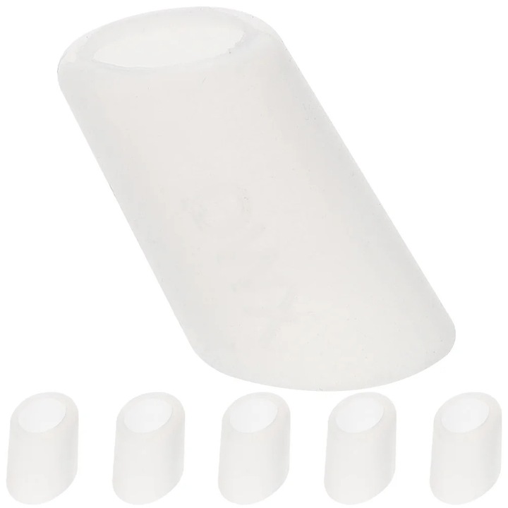 YANYXR 6 darabos teáskanna kifolyófedél készlet, fehér szilikon, 3.5x2.3x2.3cm, cseppmentes