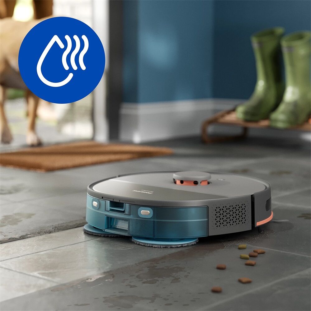 Aspirator robot si mop HomeRun 5000 Aqua XU5100/10, cu statie de andocare si golire