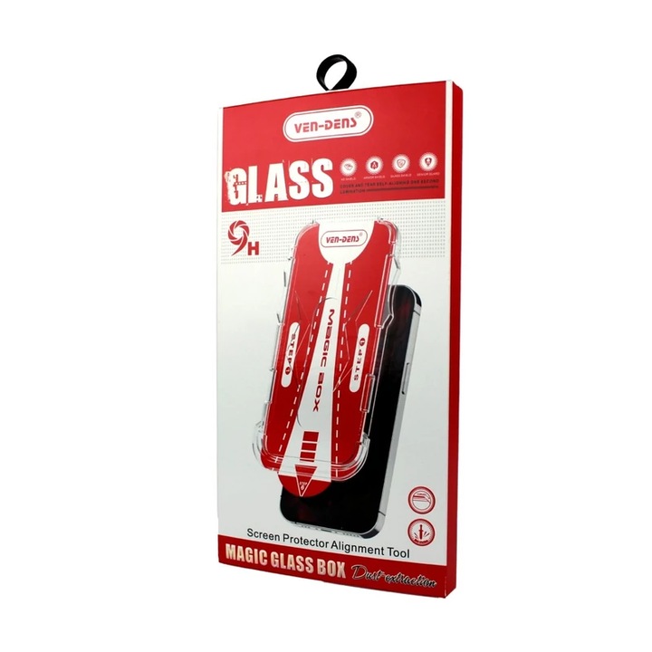 Folii de protectie, Ven-Dens MagicGlass Box, Apple Iphone 15, 9H, Compatibil