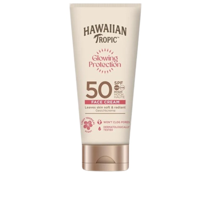 Crema faciala cu protectie solara HAWAIIAN Tropic GLOWING PROTECTION SPF50 50 ml