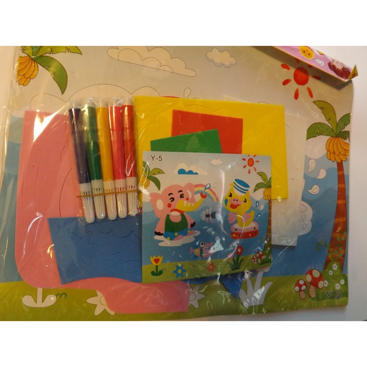 Tablou burete cu set de desen, Vision, carton, 6 ani