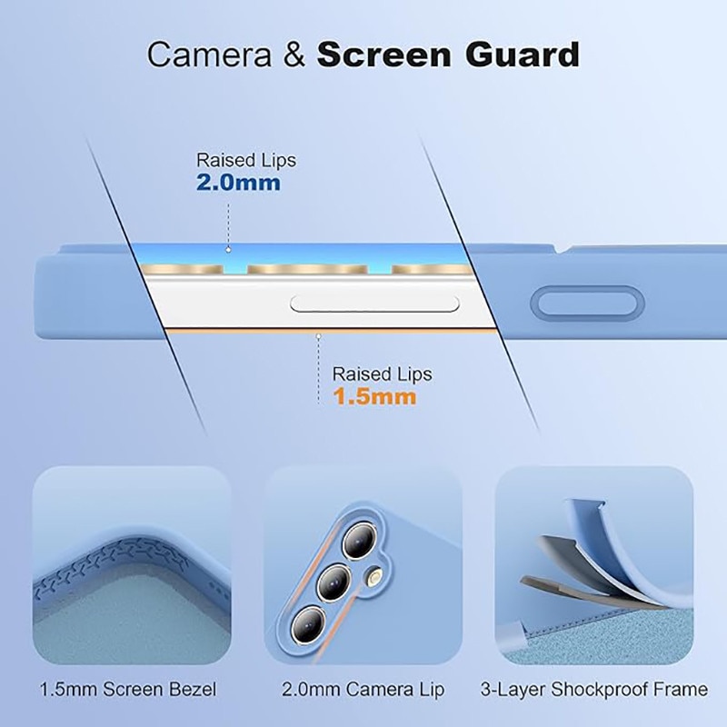 Husa silicon moale suport magnetic protectie militara albastru Samsung Galaxy S24