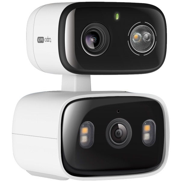 Camera de supraveghere Wireless TP-Link Tapo C246D cu 2 obiective, 2K 3MP + 2K 3MP, Utilizare interior / exterior, Wireless, Night Vision, Detectare Smart AI, Two-Way Audio, ONVIF