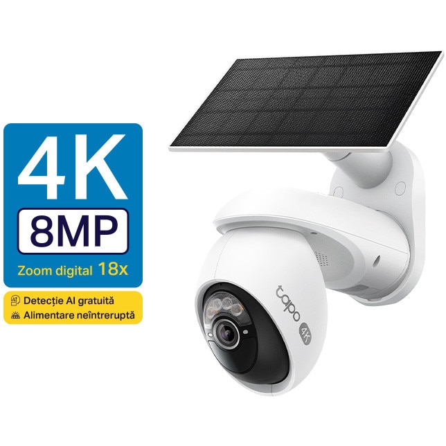 Kit camera de supraveghere Wireles cu panou solar TP-Link Tapo