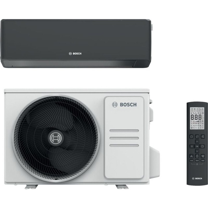 Инверторен климатик Bosch Climate 7000i R32 18000 BTU CL7000i 53 EB - CL7000iU W 53 ES, Включен Wi-Fi, Клас A+++/A+++, Черен