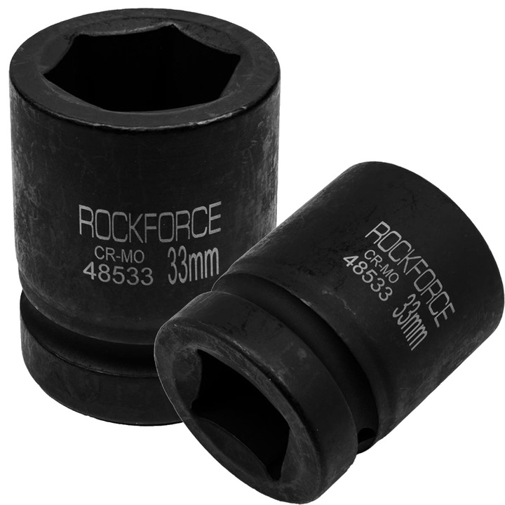 1"-os Rockforce dugókulcs, 33 mm, 6-os szárú, 42x80 mm, 0,72 kg