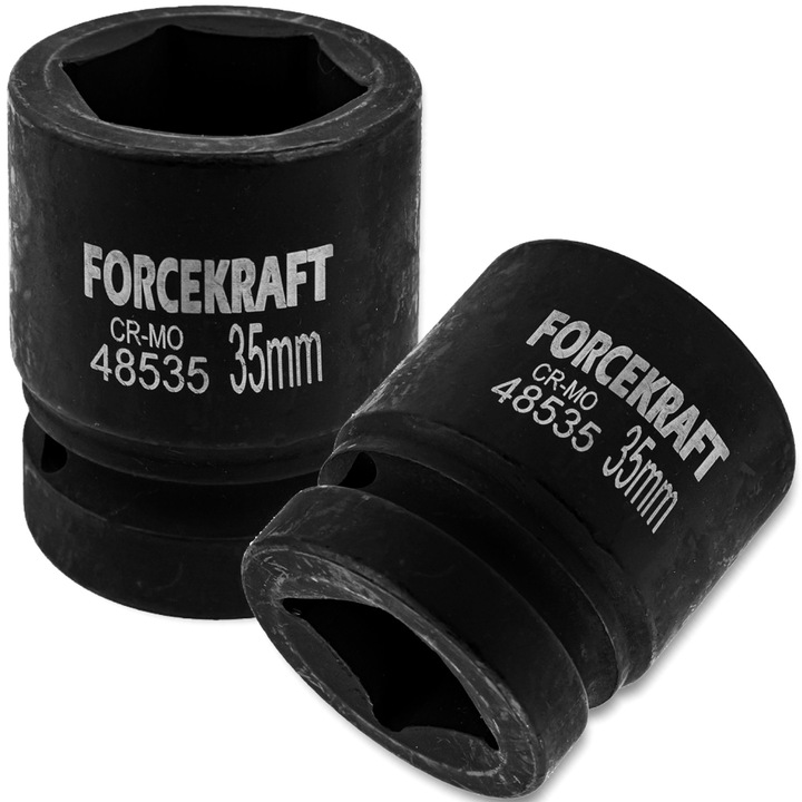 Nasadka udarowa 1", 35mm, 6-katna, Forcekraft, otel crom-molibden, 0,67 kg