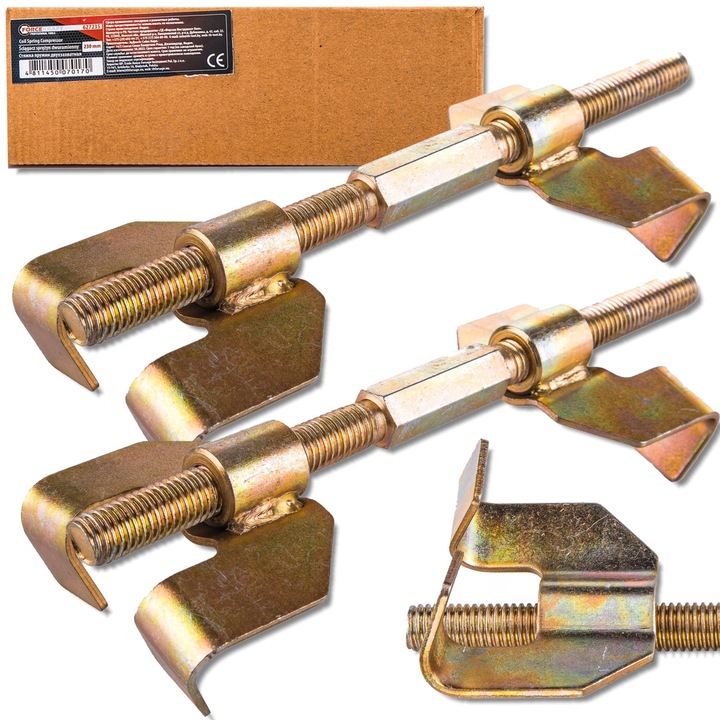 Compresor arcuri amortizor Forcekraft, 230mm, otel, 2 bucati