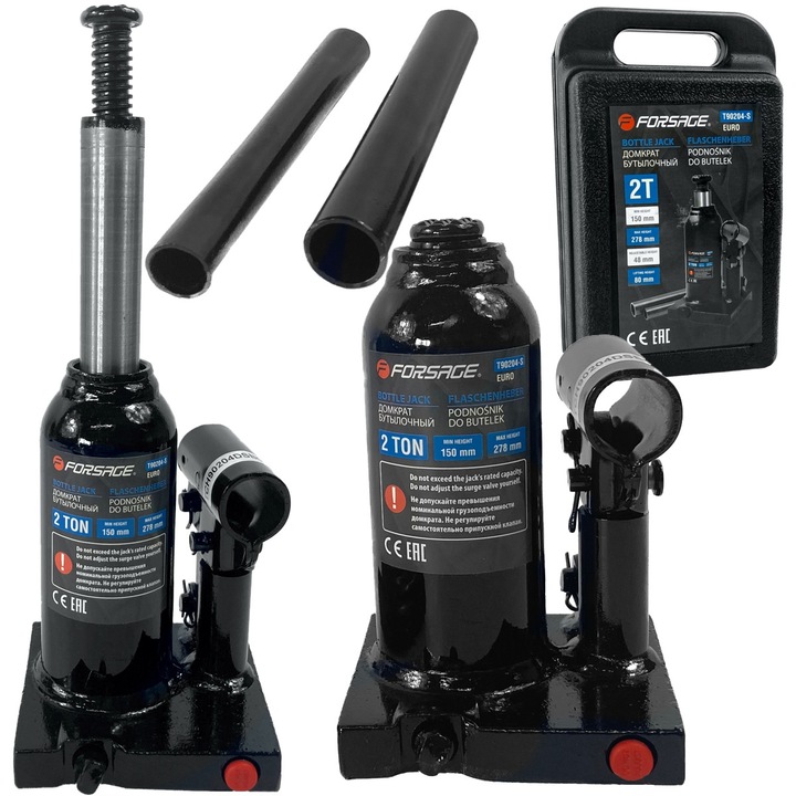 Palackemelő, FORSAGE, 2000kg, magasság 150x278mm, súly 2,7kg