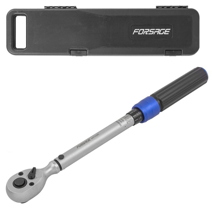 3/8''-os nyomatékkulcs reteszeléssel, Forsage, 10-60 Nm, 320 mm, 0,970 kg