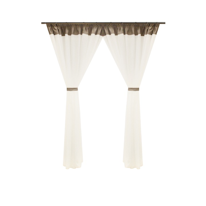 Perdea Velaria in ivoire, 410x200 cm