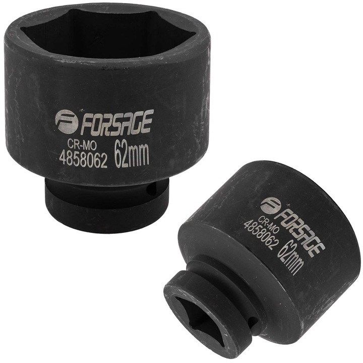 Ütőkulcs 1", FORSAGE, 62mm, 6-katna